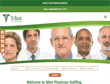 Tablet Screenshot of mintphysicians.com